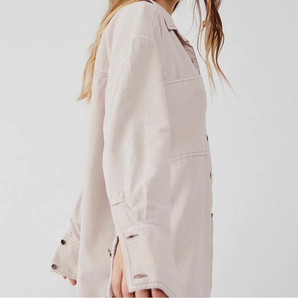 New We The Free x Free People Buttondown Baby Corduroy Oversized Top / Jacket - Picture 15 of 15